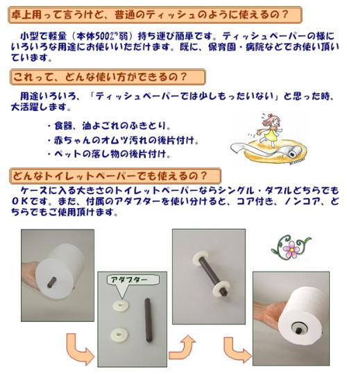 �ǂ�ȃg�C���b�g�y�[�p�[�ł����g�p�ɂȂ�܂��B