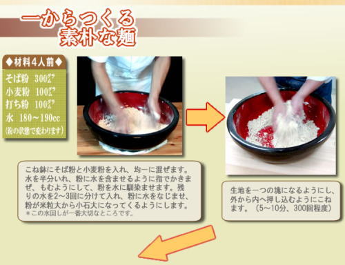 一から作る素朴な麺