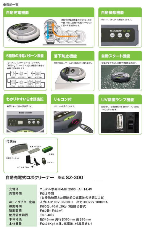 自動充電や自動掃除など様々な機能がついていて非常に優秀なお掃除ロボットです。