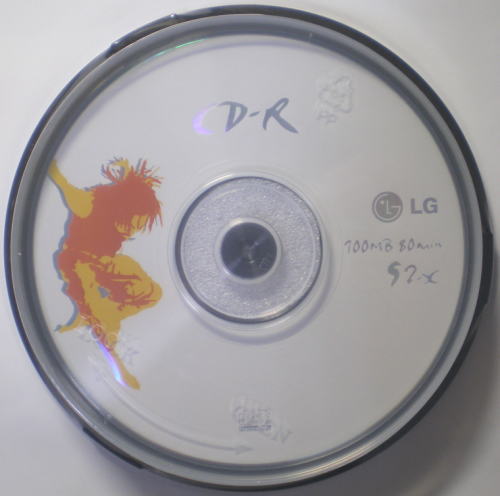 LG�Ё@CD-R700MB�@52�{��/700MB/80��/10��