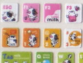 【韓国文具・雑貨】ファンシーキーボードステッカー牛C