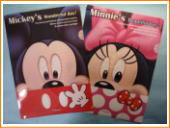 韓国文具。Mickey Mouse(ミッキーマウス)Lホルダーファイル